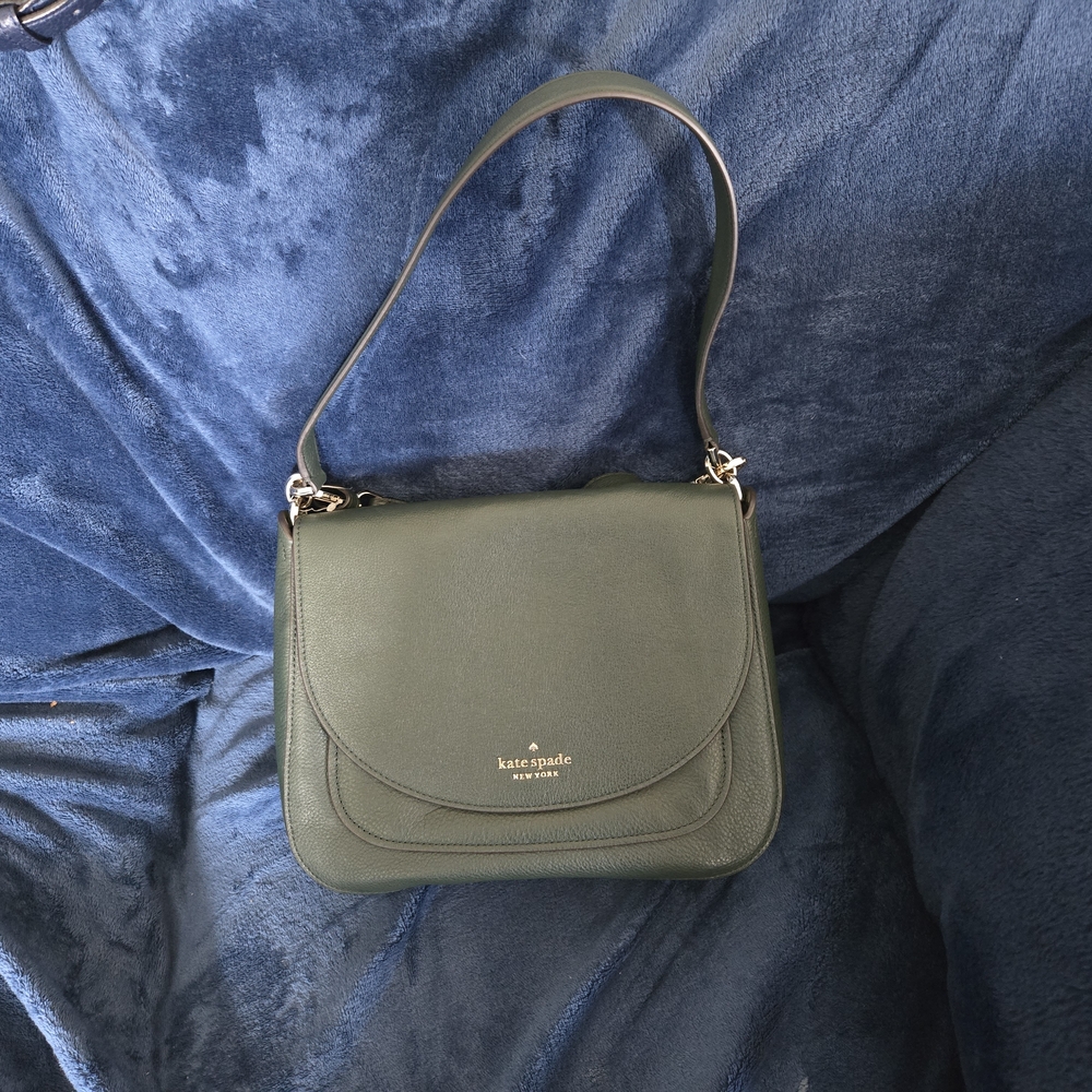 Kate Spade Green Leather Shoulder Bag